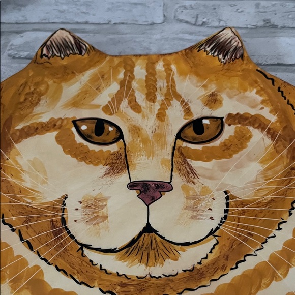 Cats by Nina platter orange tabby Striped Cat Wall Art - Picture 10 of 10